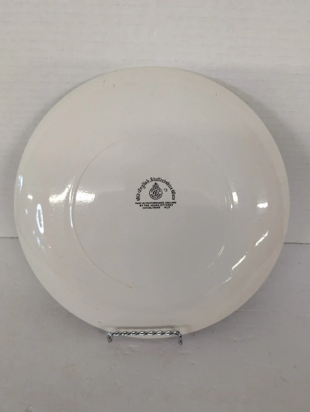 Vintage Florida Souvenir Decorative Plate - White with Yellow Orange Accents